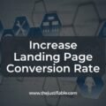 The image is a graphic related to Landing Page Conversion Rate.