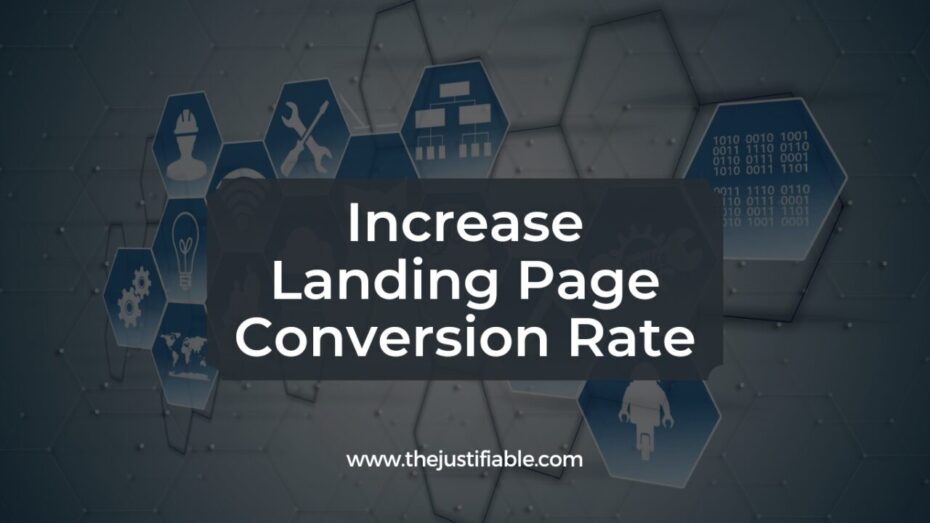 The image is a graphic related to Landing Page Conversion Rate.