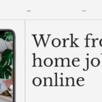 The image is a graphic related to Work From Home Jobs Online.