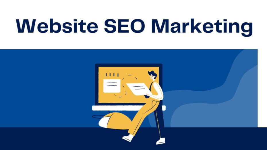 The image is a graphic related to Website SEO Marketing.