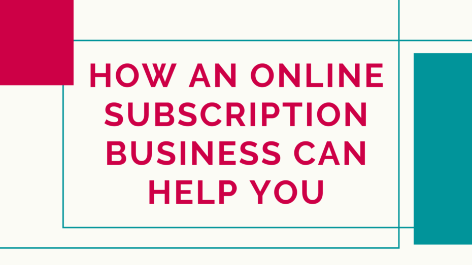 The image is a graphic related to Online Subscription Business.