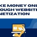The image is a graphic related to Website Monetization.