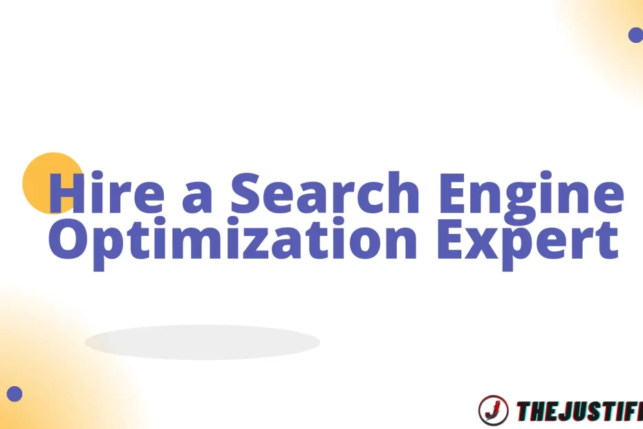 The image is a graphic related to search engine optimization expert.