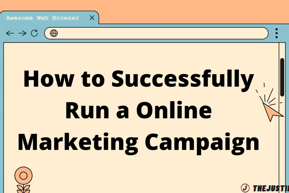 The image is a graphic related to Online Marketing Campaign