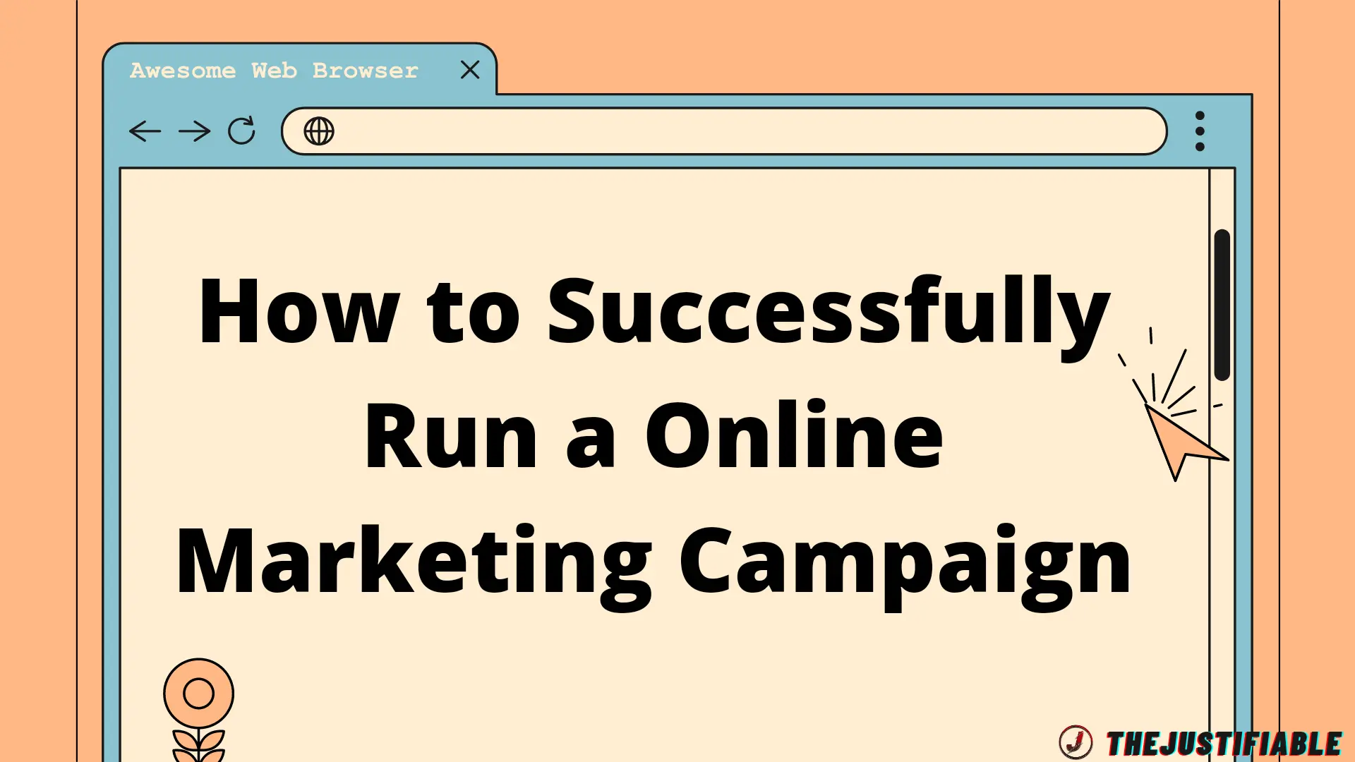 The image is a graphic related to Online Marketing Campaign