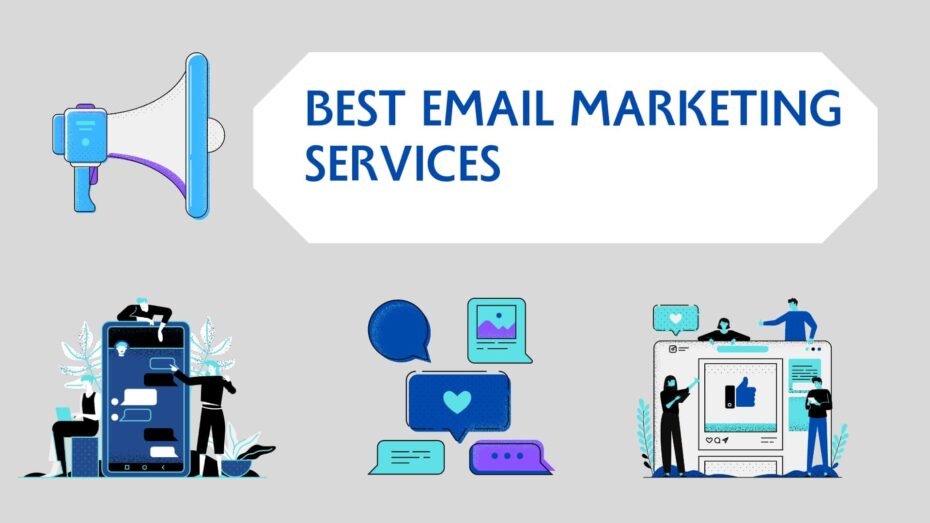 The image is a graphic related to email marketing services.