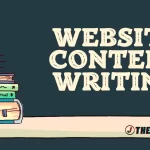 The image is a graphic related to Website Content Writing.