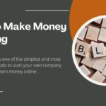 The image is a graphic related to how to make money blogging.