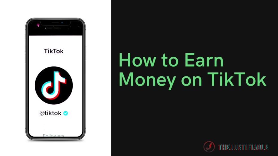 The image is a graphic related to: how to earn money on tiktok.