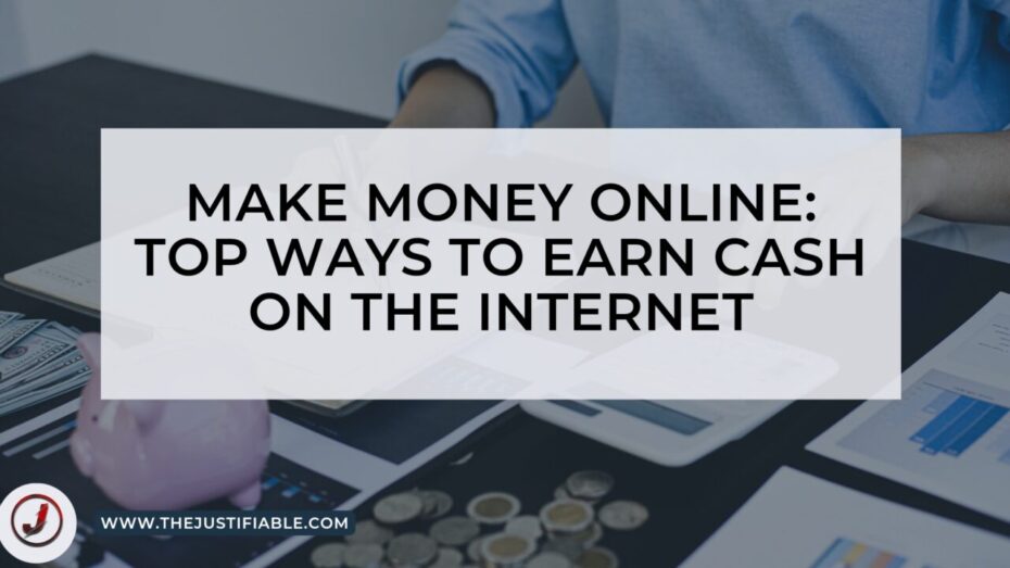 The image is a graphic related to Make Money Online.