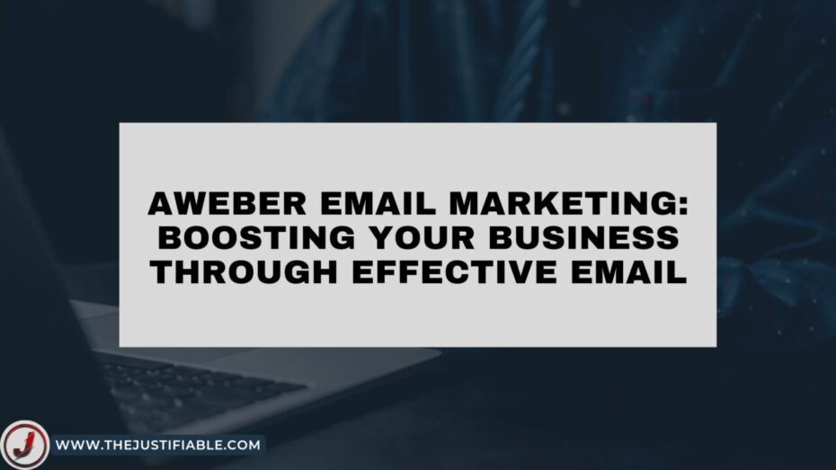 The image is a graphic related to Aweber Email Marketing.