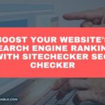 The image is a graphic related to sitechecker SEO checker.