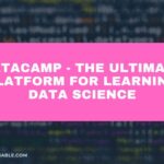The image is a graphic related to Datacamp.