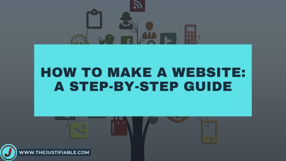 The image is a graphic related to How to make a website.