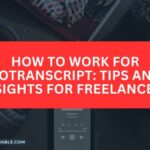The image is a graphic related to How to Work for GoTranscript.