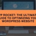 The image is a graphic related to WP Rocket.