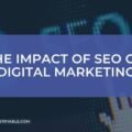 The image is a graphic related to impact of SEO.