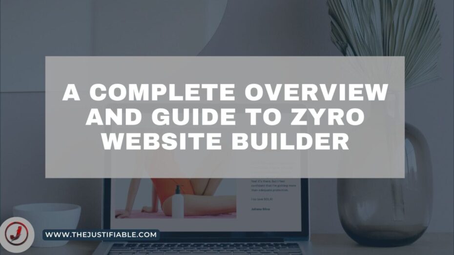 The image is a graphic related to Zyro Website Builder.
