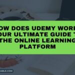 The image is a graphic related to How Does Udemy Work.