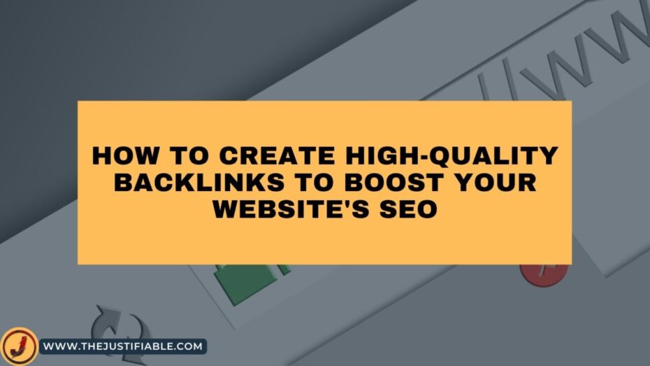 The image is a graphic related to High-Quality Backlinks.