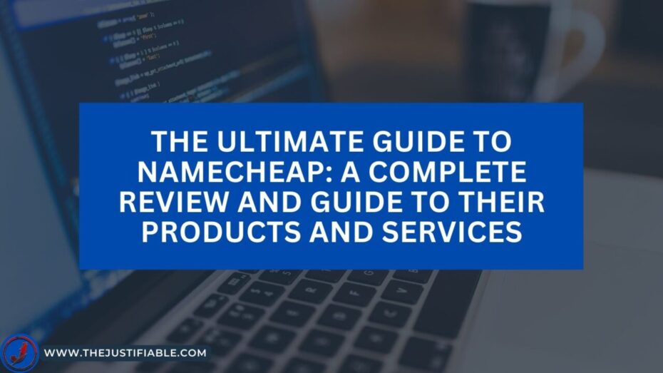 The image is a graphic related to Namecheap.