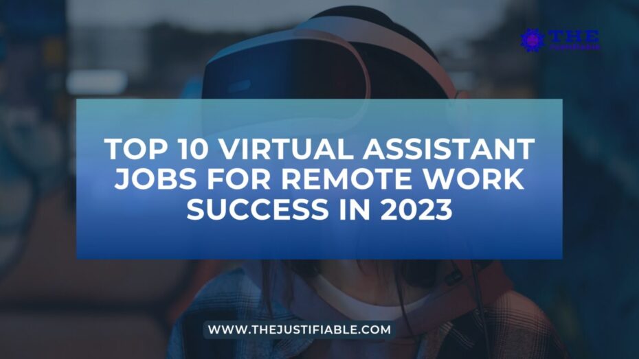 The image is a graphic related to Virtual Assistant Jobs.