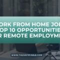 Work from Home Jobs: Top 10 Opportunities for Remote Employment The image is a graphic related to Work from Home Jobs.