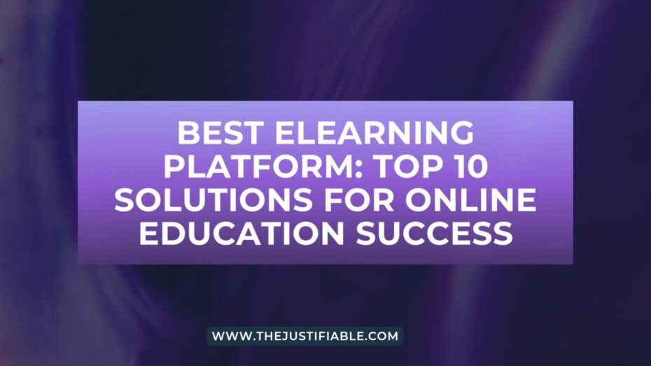 The image is a graphic related to Best Elearning Platform.
