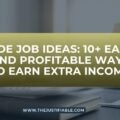 Side Job Ideas: 10+ Easy and Profitable Ways to Earn Extra Income The image is a graphic related to Side Job Ideas.