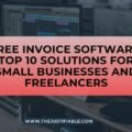 The image is a graphic related to Free Invoice Software.