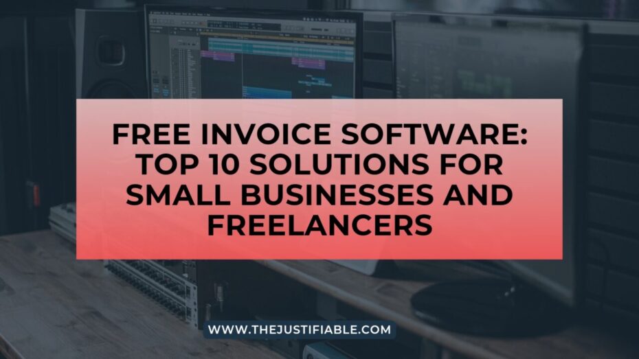The image is a graphic related to Free Invoice Software.