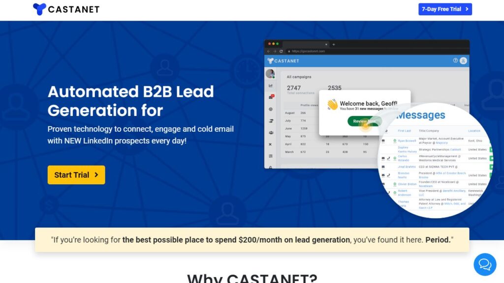 The image is a graphic related to Castanet website screenshot.