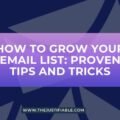 The image is a graphic related to How to grow your email list.