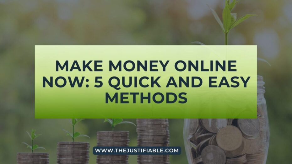The image is a graphic related to Make Money Online Now.
