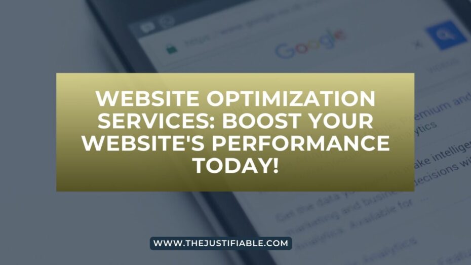 The image is a graphic related to Website Optimization Services.