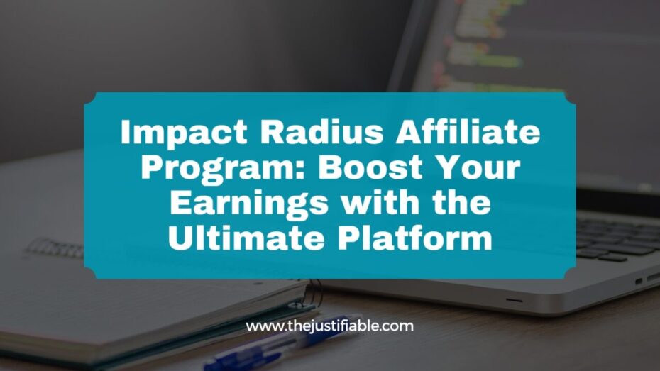 The image is a graphic related to Impact Radius Affiliate Program.