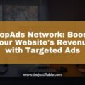 The image is a graphic related to PopAds Network.