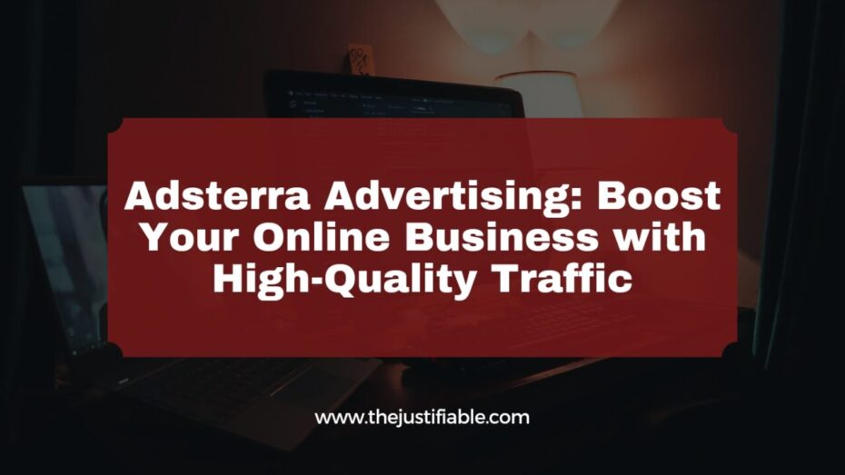The image is a graphic related to Adsterra Advertising.