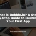 The image is a graphic related to What is Bubble io