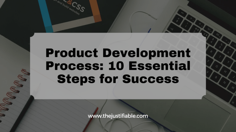 The image is a graphic related to Product Development Process.