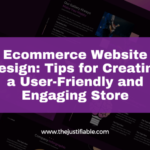 The image is a graphic related to Ecommerce Website Design.