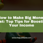 The image is a graphic related to how to make big money fast