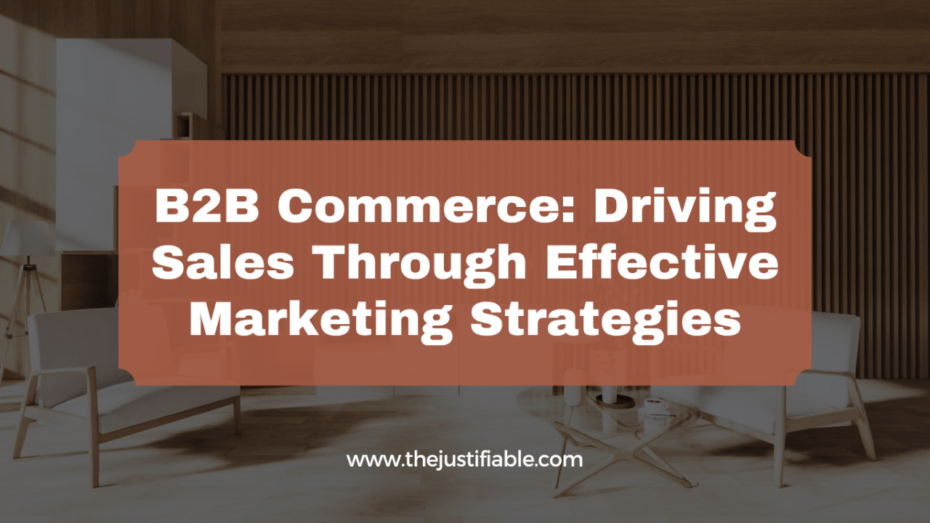 The image is a graphic related to B2B Commerce.