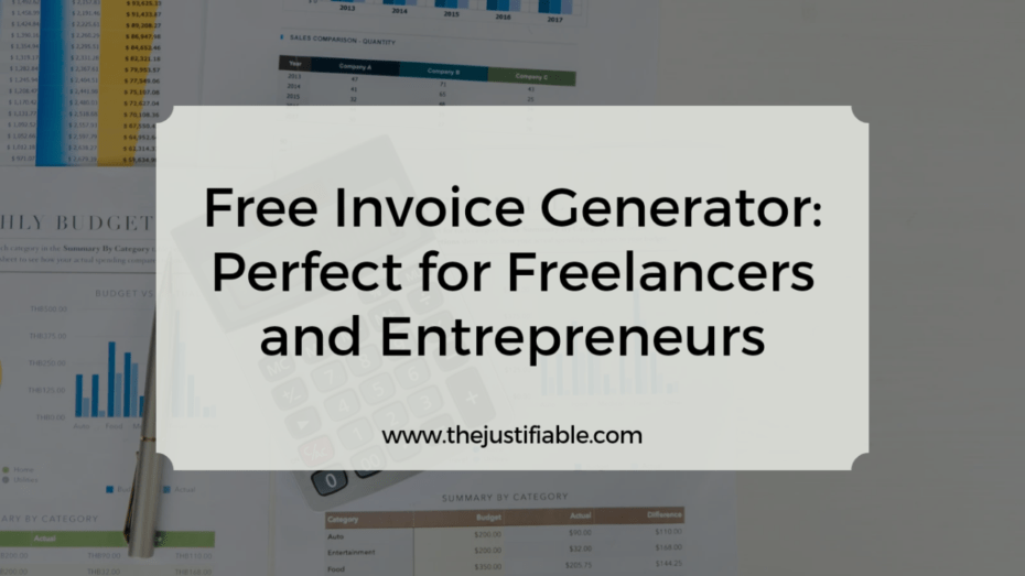 The image is a graphic related to Free Invoice Generator.