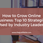 The image is a graphic related to How to Grow Online Business.