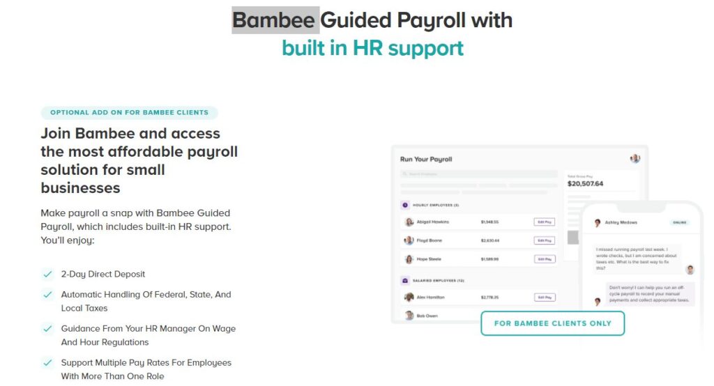 The image is a graphic related to Bambee.