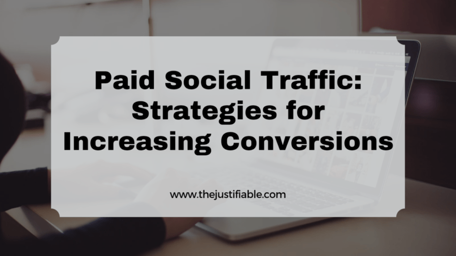 The image is a graphic related to Paid Social Traffic.