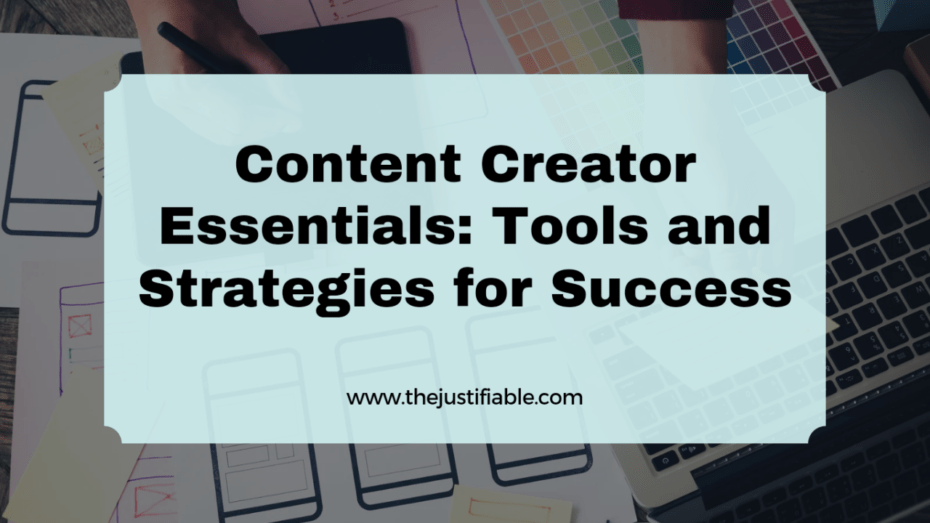 The image is a graphic related to Content Creator Essentials.