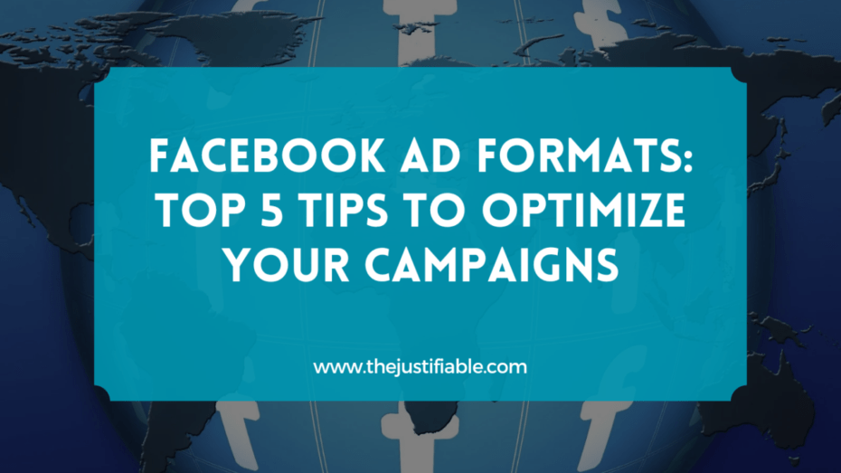 The image is a graphic related to Facebook Ad Formats.