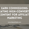 The image is a graphic related to Earn Commissions.